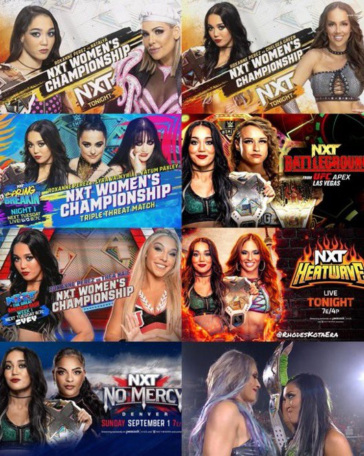 johndauria6's tweet photo. Roxanne's 2nd NXT Women's Championship run. https://t.co/ma9MurBsAQ