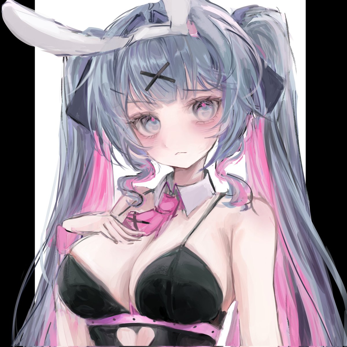 #初音ミク #ラビットホール
最近忙しくて、絵を描くペースがすごく落ちちゃってるんです💦（泣）
🐰🐰WIP