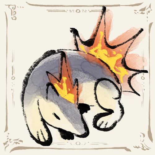 Kaoskiam's tweet photo. [Re-upload] Cyndaquil line #pokemonfanart https://t.co/jVE9UpcsYm