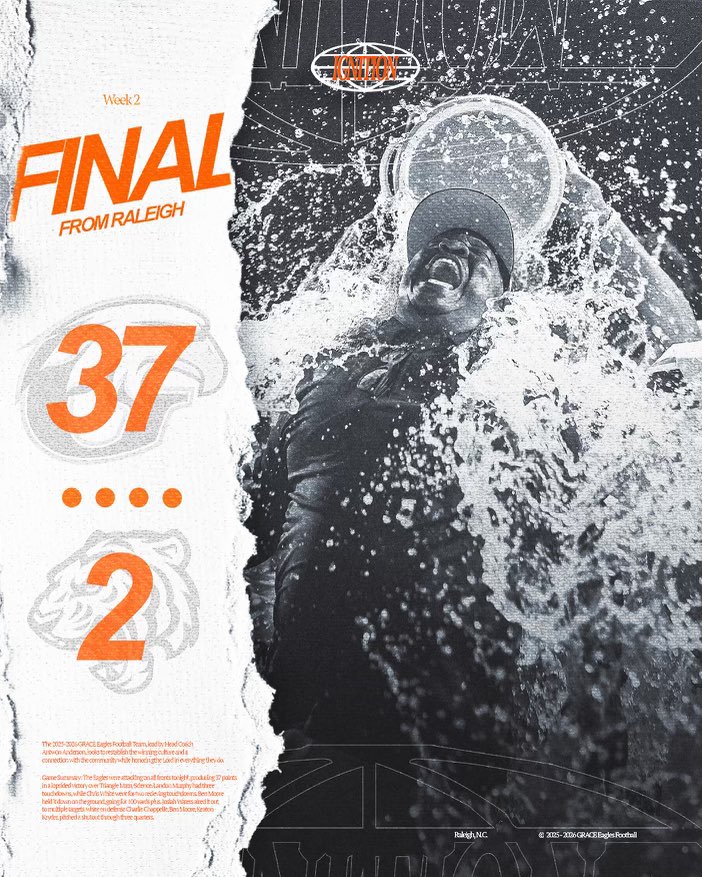 Gchristfootball's tweet image. Final. Onto the next one #studU 🦅