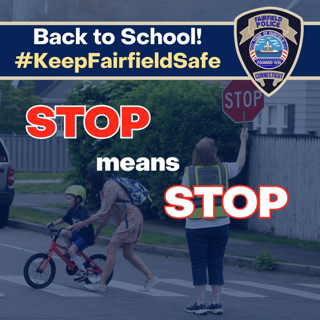 FPDCT's tweet image. 🚸 Crossing Guards Keep Us Safe
As the school year begins, please remember to listen to and follow the directions of our crossing guards. They’re there to protect students, parents, and all pedestrians crossing busy streets.

#SchoolZoneSafety #CrosswalkSafety #KeepFairfieldSafe