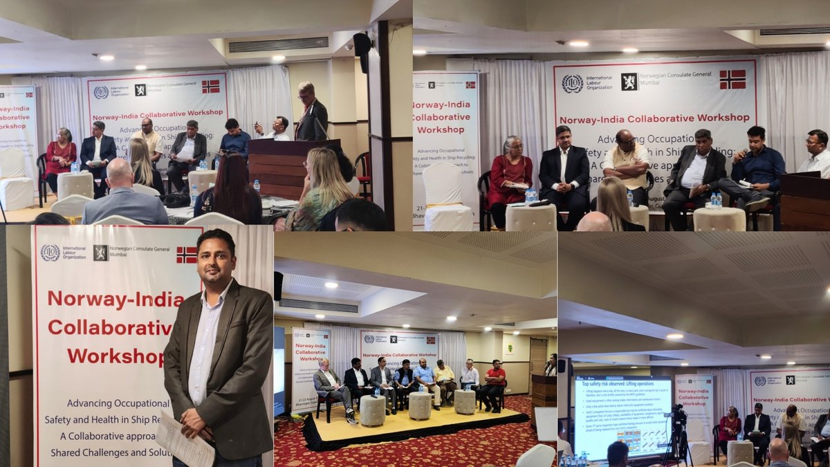 RecyclingSos's tweet image. 🚢Proud to Participate in the Norway–India Collaborative Workshop on Advancing Occupational Safety &amp;amp; Health in Ship Recycling 🚢

@RecyclingSos – Ensuring safe, sustainable &amp;amp; compliant ship recycling. ⚓⚓

#SOSIndia #OccupationalSafety #HKC