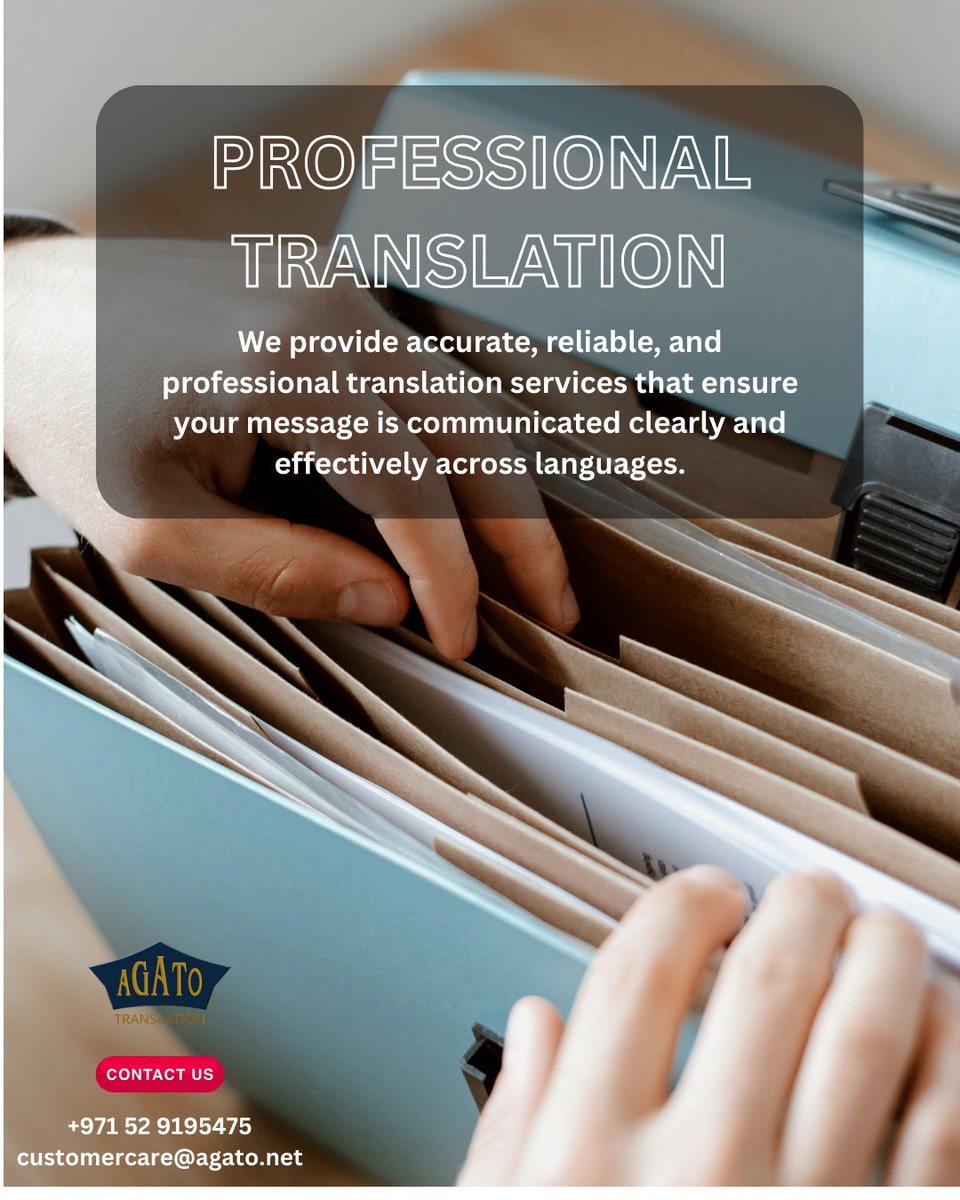AgatoTranslate's tweet photo. CONTACT US NOW FOR YOUR LOCALIZATION, INTERPRETATION, &amp; TRANSLATION NEEDS https://t.co/C6fCrBcigR