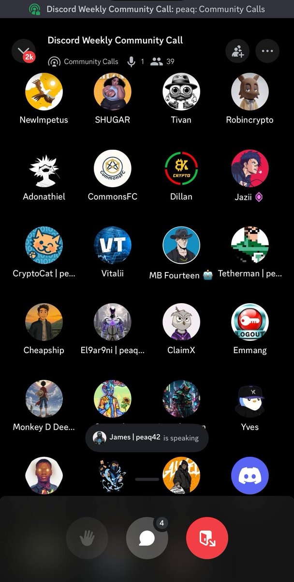 Yesterday, I was part of <a href="/peaq/">peaq</a> community call on Discord hosted by <a href="/peaq_james/">James</a>; 
As it was my first time on the community call, I spent quality time asking questions on how Peaq is powering the human-centric Machine economy.

I also received premium Alphas from <a href="/peaq_james/">James</a>; don't