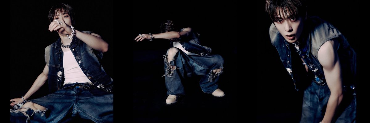 Seonghyexn's tweet image. Chaos dressed in denim.