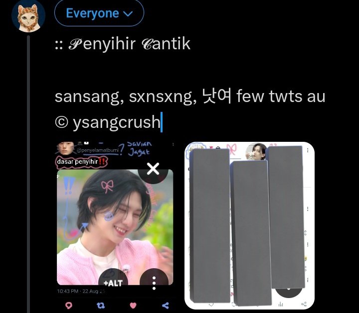au comeback stlh 3bln rest 🧙‍♀️
is anyone interested? pls kindly drop ur pretty  u s n @  or   l i k e  this twit, so I can 🏷 u later thank you 🚴‍♀️💨💨💨
/klo flop yauda 🧘‍♀️🫂