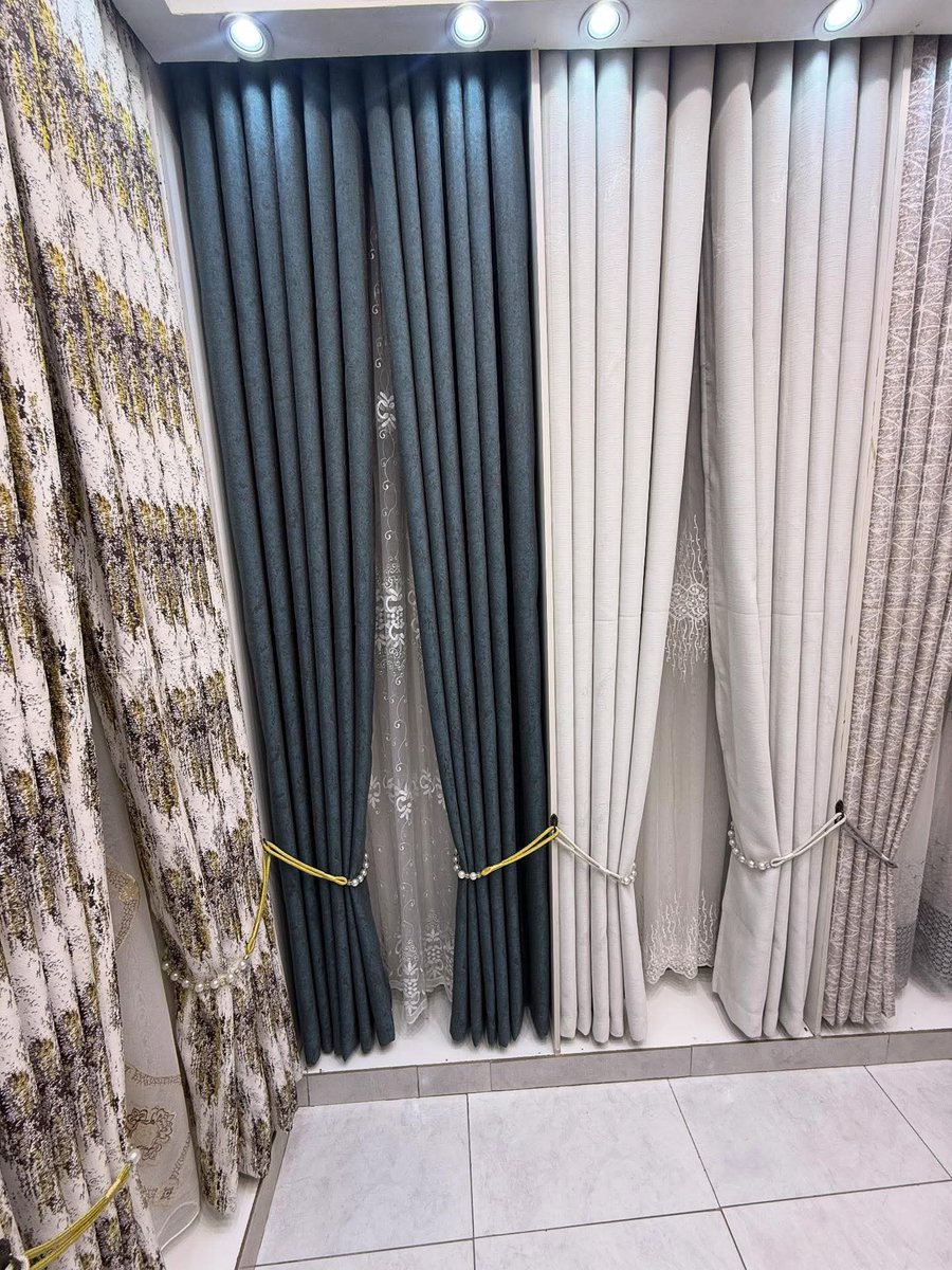 Change the colour of your house with the Beautiful quality fabric blackout curtain 
Per meter 1200/=
Sheers 600/= Per meter 
We do site visit 
We take measurements 
We do installations 
Free delivery countrywide 
Contact or WhatsApp 0742431633