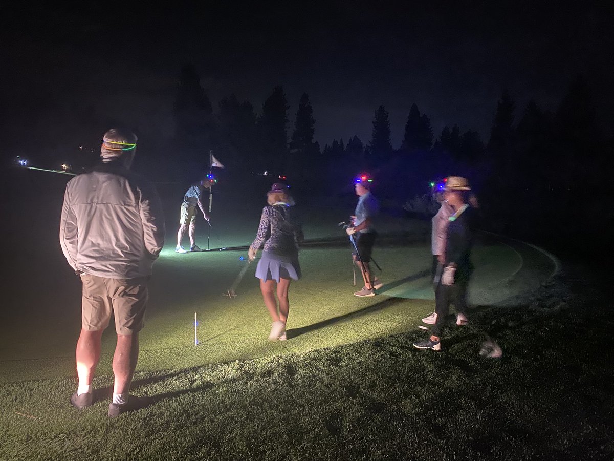 Night golf RULES! 
#Reno #GlowGangsters