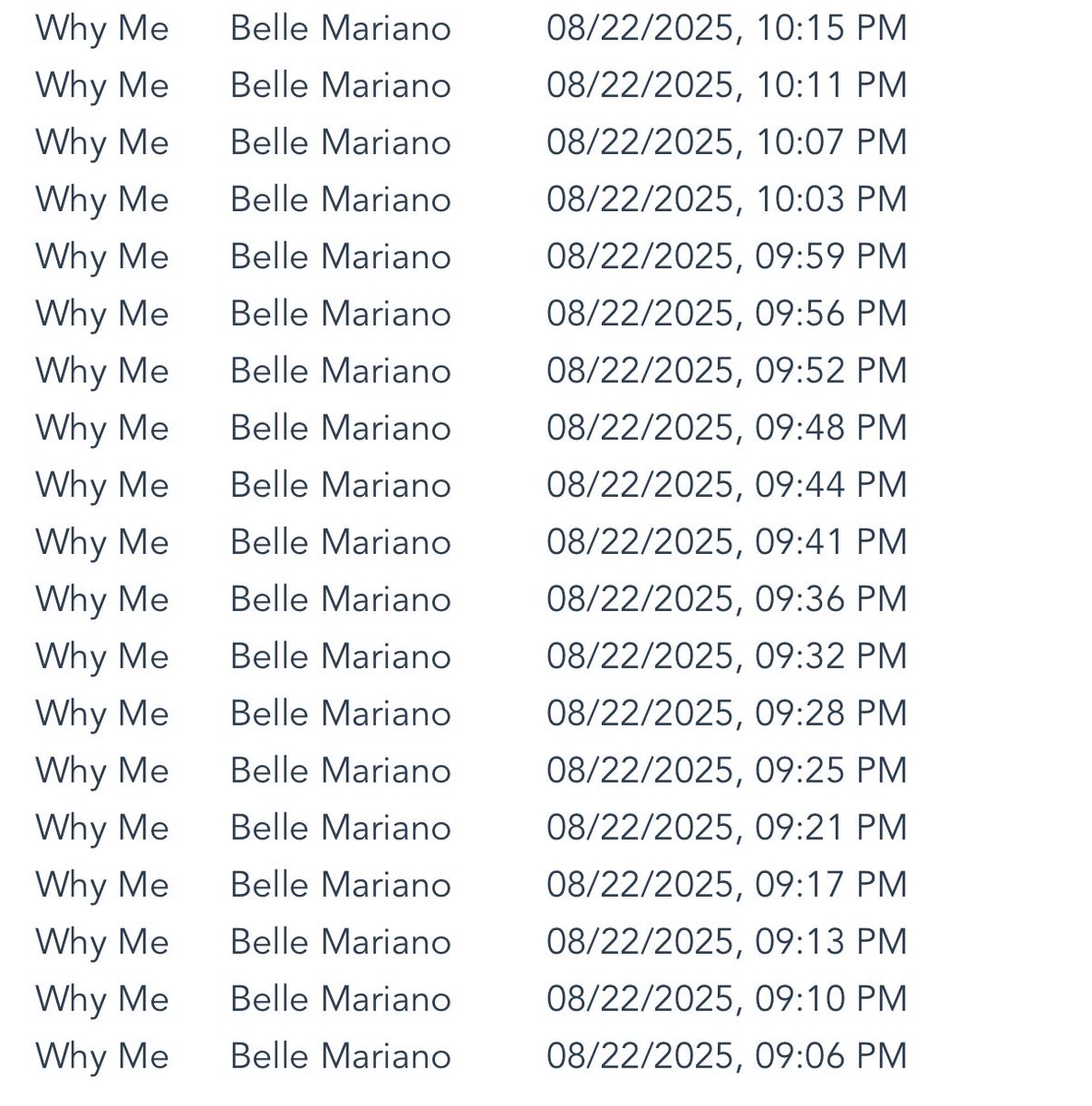 nato&tinky🧚 (@tangingreason) on Twitter photo Update: just went double diamond 🔂🔂🔂 (paos na si belle kakakanta ng why me hahahah)
open.spotify.com/track/7ogIn44y…
#BelleMariano <a href="/bellemariano02/">Belle Mariano</a> Update: just went double diamond 🔂🔂🔂 (paos na si belle kakakanta ng why me hahahah)
open.spotify.com/track/7ogIn44y…
#BelleMariano <a href="/bellemariano02/">Belle Mariano</a>