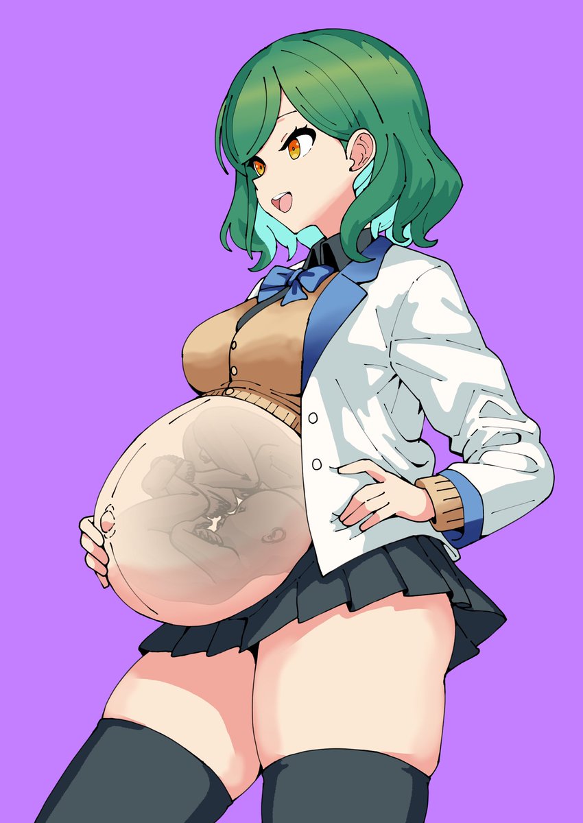 通常衣装からボテ腹が飛び出てるの良いよね 