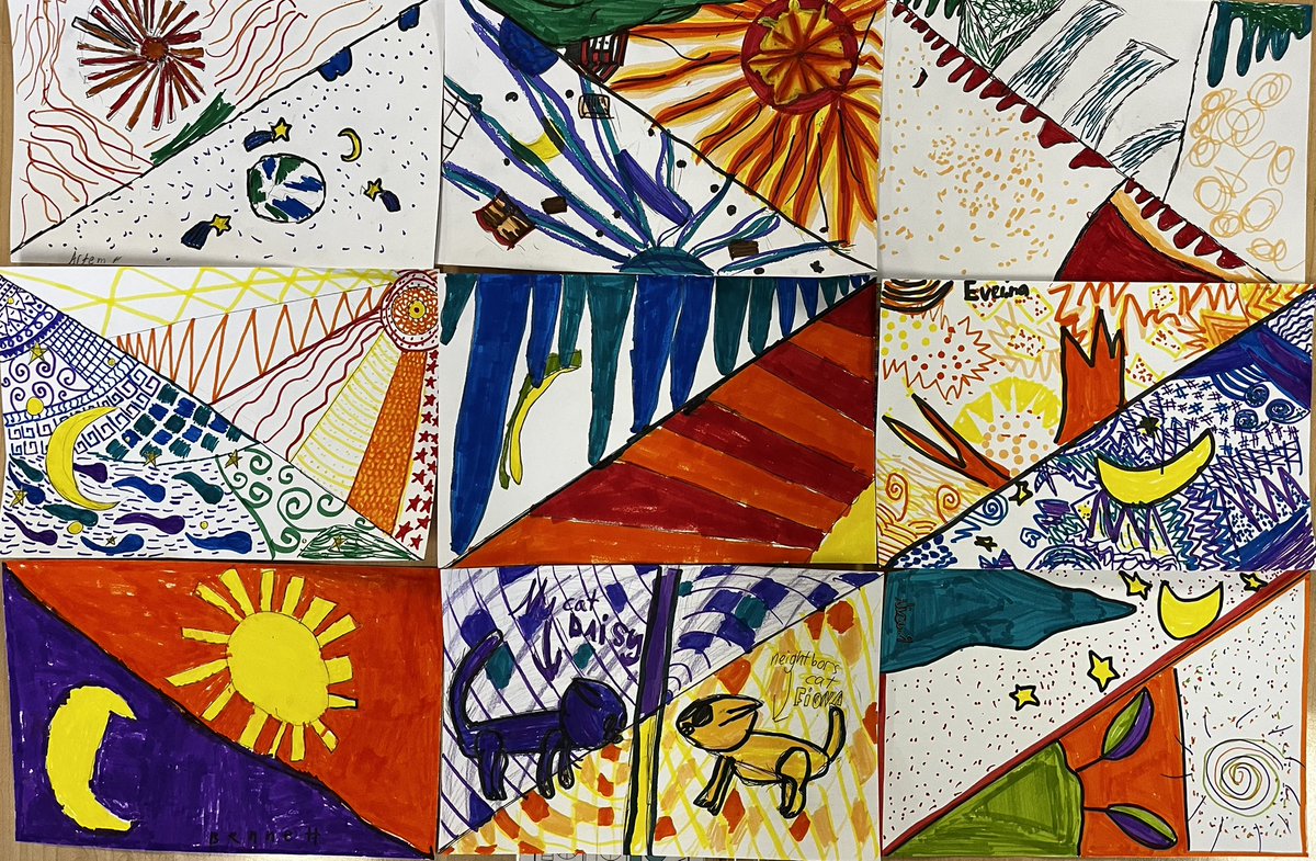 clstward1's tweet image. #GCC_Charters @EPIC_academics #4thgrade explore music/visual arts Inspired by classical music ss create w/complementary colors to express mood/emotions In this cross-disciplinary approach ss found art can relay feelings&transcend cultural boundaries @gcc_jsample @iborganization