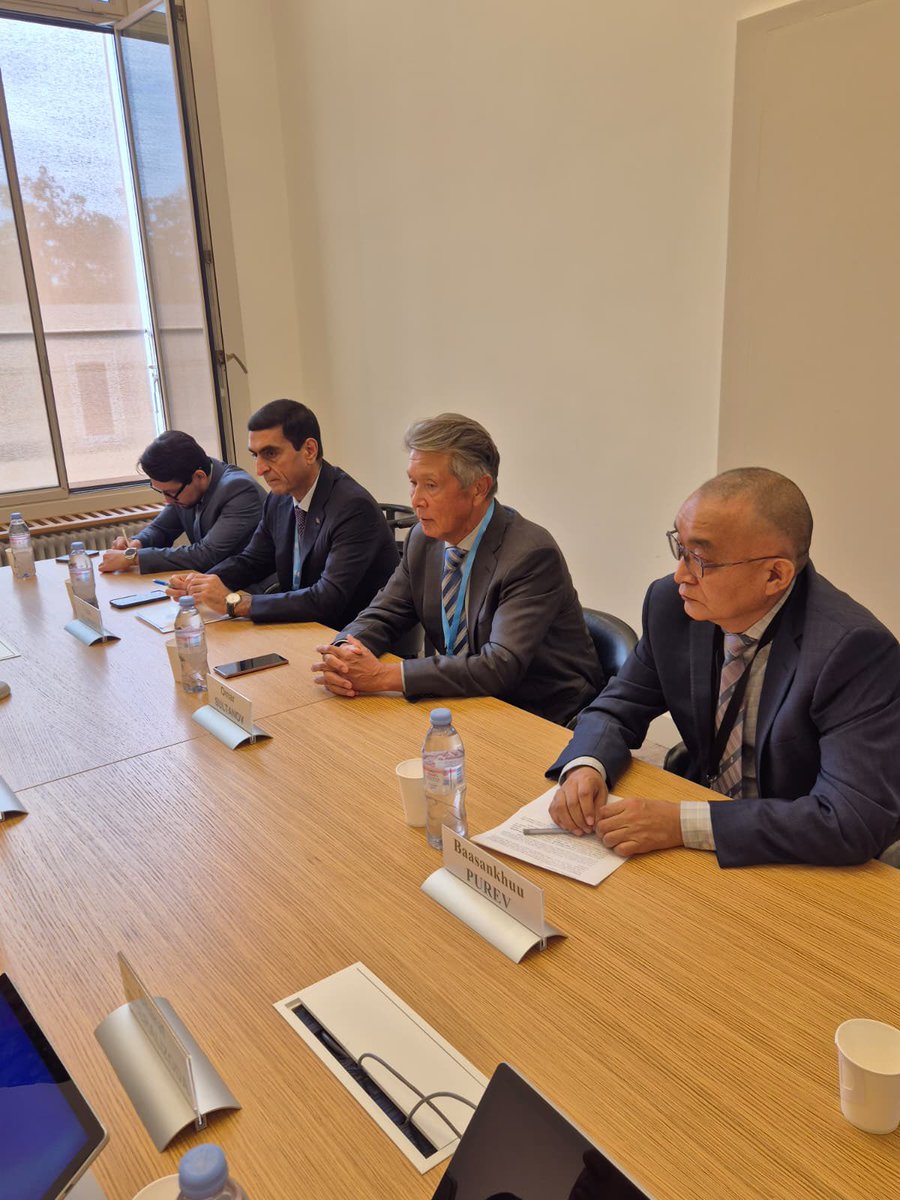 Pleased to host a meeting of Permanent Representatives of the Central Asian states🇰🇿🇰🇬🇹🇯🇹🇲🇺🇿and Mongolia🇲🇳to discuss the draft Joint Declaration on establishment of the world's first official Death Penalty-Free Zone in our region. I am grateful to my colleagues for their support.