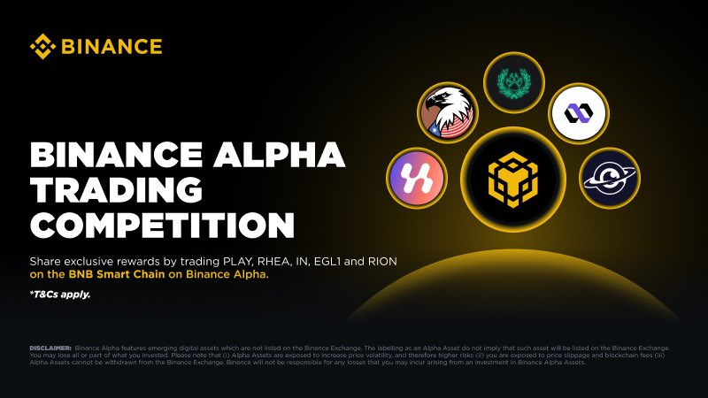 DanielFx π’ (@dhanielfx1) on Twitter photo I just discovered that <a href="/rhea_finance/">Rhea Finance</a> built on <a href="/NEARProtocol/">NEAR Protocol</a> is part of the ongoing BNB Smart Chain Trading Competition.
RHEA Trading details:
π’ Reward up to 10M $RHEA
π’ 9000 traders will be rewarded
π’ Campaign ends on 3rd September at 16:00 UTC.
NB: Only trades executed via I just discovered that <a href="/rhea_finance/">Rhea Finance</a> built on <a href="/NEARProtocol/">NEAR Protocol</a> is part of the ongoing BNB Smart Chain Trading Competition.
RHEA Trading details:
π’ Reward up to 10M $RHEA
π’ 9000 traders will be rewarded
π’ Campaign ends on 3rd September at 16:00 UTC.
NB: Only trades executed via