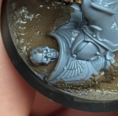 Consequences of taking off your helmet whilst not being a named character [by CyanSolar]
  
 #gamesworkshop #paintingminis