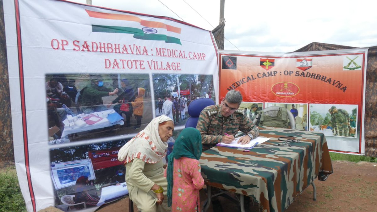 Fizahoor284446's tweet image. Indian Army organised a Medical Camp, constructed a passenger waiting shed at Datote vill in Poonch Dist and also  carried out improvement of road to the Village , extending essential services to the local population.

#ArmyForPeople #BorderDevelopment 
#MedicalCamp