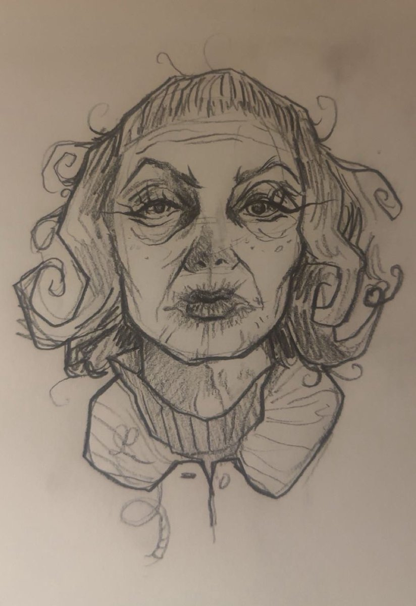 My first Aunt Gladys sketch, I love you Aunt Gladys