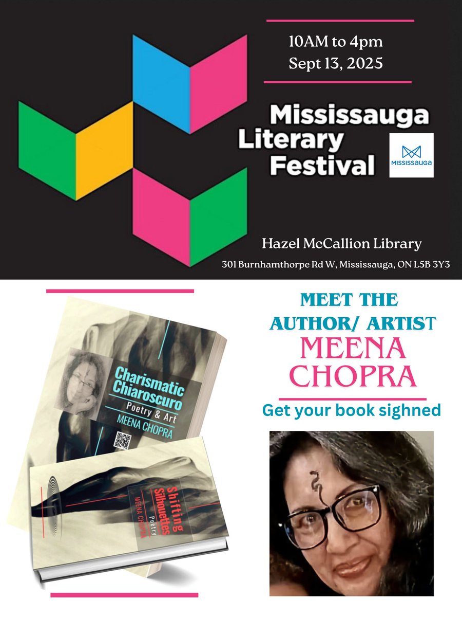 Check out the latest article in my newsletter: Meet Author/Artist Meena Chopra at the Mississauga Literary Festival  linkedin.com/pulse/meet-aut… via <a href="/LinkedIn/">LinkedIn</a>