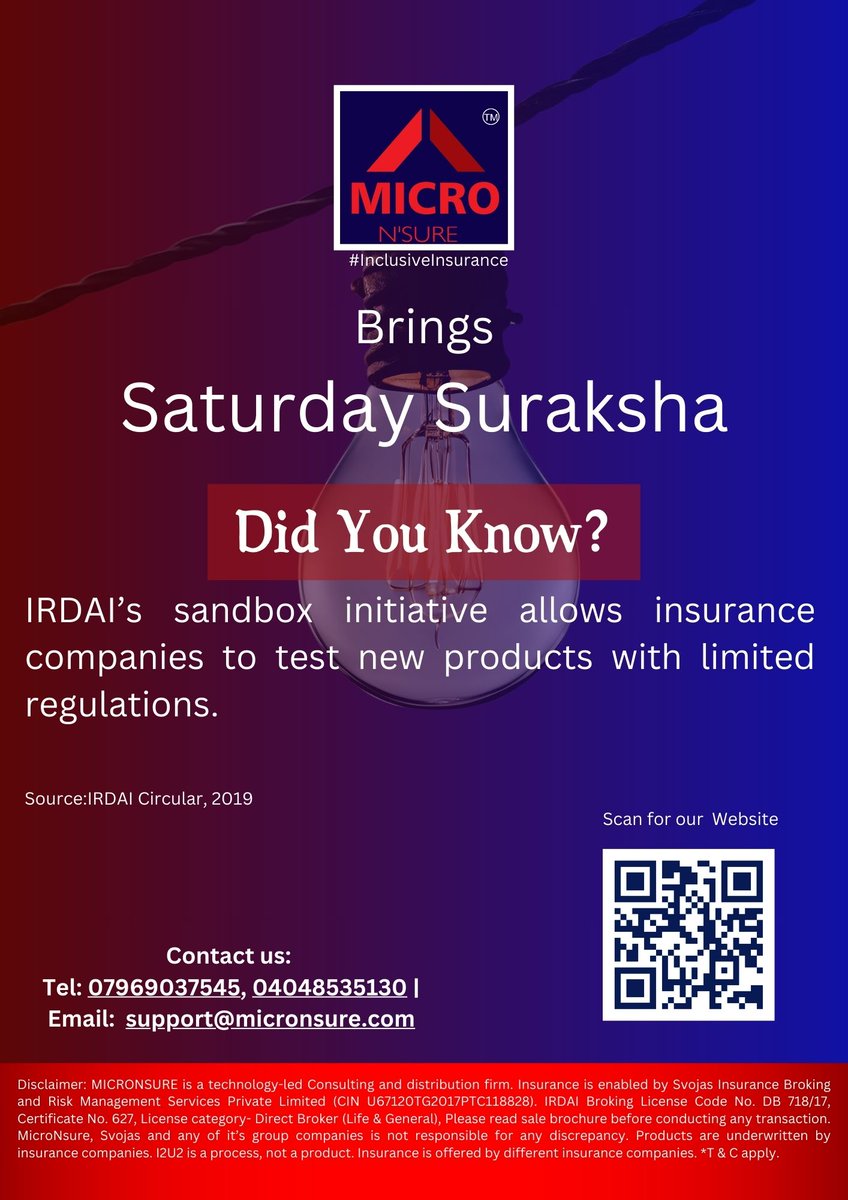 MicronSure's tweet image. SATURDAY SURAKSHA!

Every Saturday, MicroNsure brings you intriguing insurance-related facts in our "DID YOU KNOW?" segment.

Stay tuned, because knowledge is your greatest policy!

#SaturdaySuraksha #DidYouKnow #InsuranceFact #FinancialPlanning