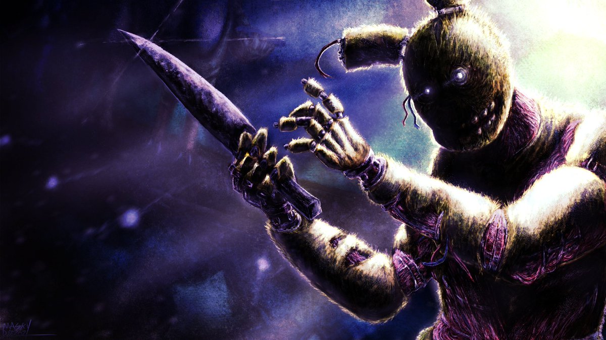 Maskydude207's tweet image. alt versions of the springtrap drawing for yall
#fnaf #dbd #springtrap