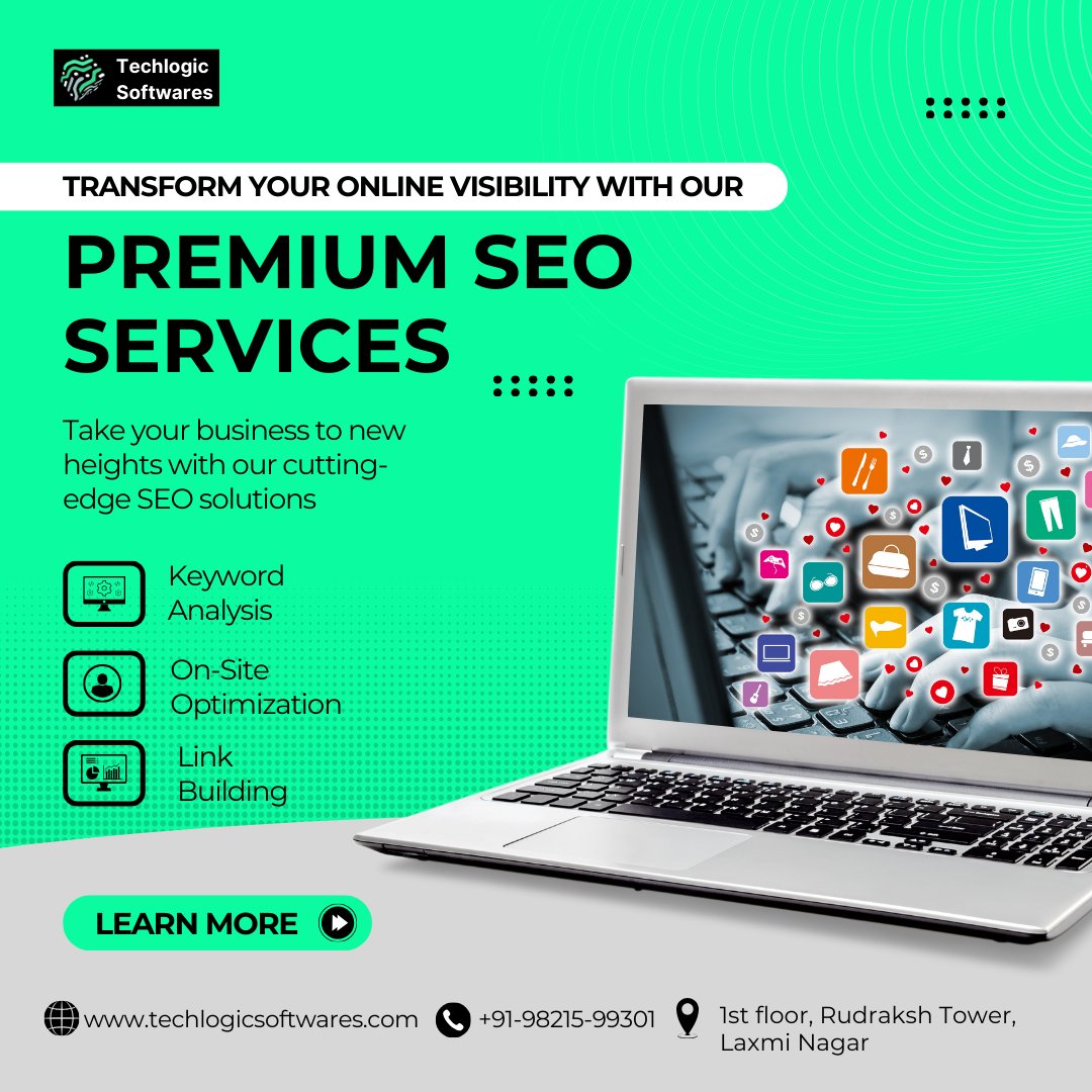 TechlogicS85913's tweet image. 🚀 Boost Your Online Presence with Premium SEO Services!
At Techlogic Softwares, we help your business climb search rankings with proven strategies like Keyword Analysis, On-Site Optimization and Link Building.
📞 +91-98215-99301
🌐 techlogicsoftwares.com
#TechlogicSoftwares