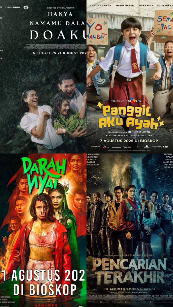 LCantik0936350's tweet photo. READY B1G1 ALL XXI
KHUSUS FILM 
- PANGGIL AKU AYAH
- HANYA NAMAMU DALAM DOAKU
- DARAH NYAI
- PENCARIAN TERAKHIR

Harga Asli               Harga Promo

30.000/tiket   ➡️  53.000/2tiket
35.000/tiket   ➡️  58.000/2tiket

https://t.co/DKGgM2tqP9 / +6288989985512
#zonauang #zonaba https://t.co/zHni5VJkKX