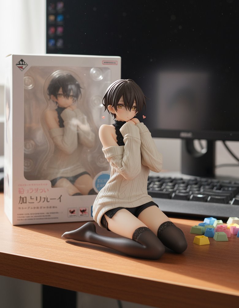 こうやってフィギュア写真をあげてたら誰かがフィギュア化してくたりしないかな～
#架空フィギュア #nanobanana
#myfemboynichan