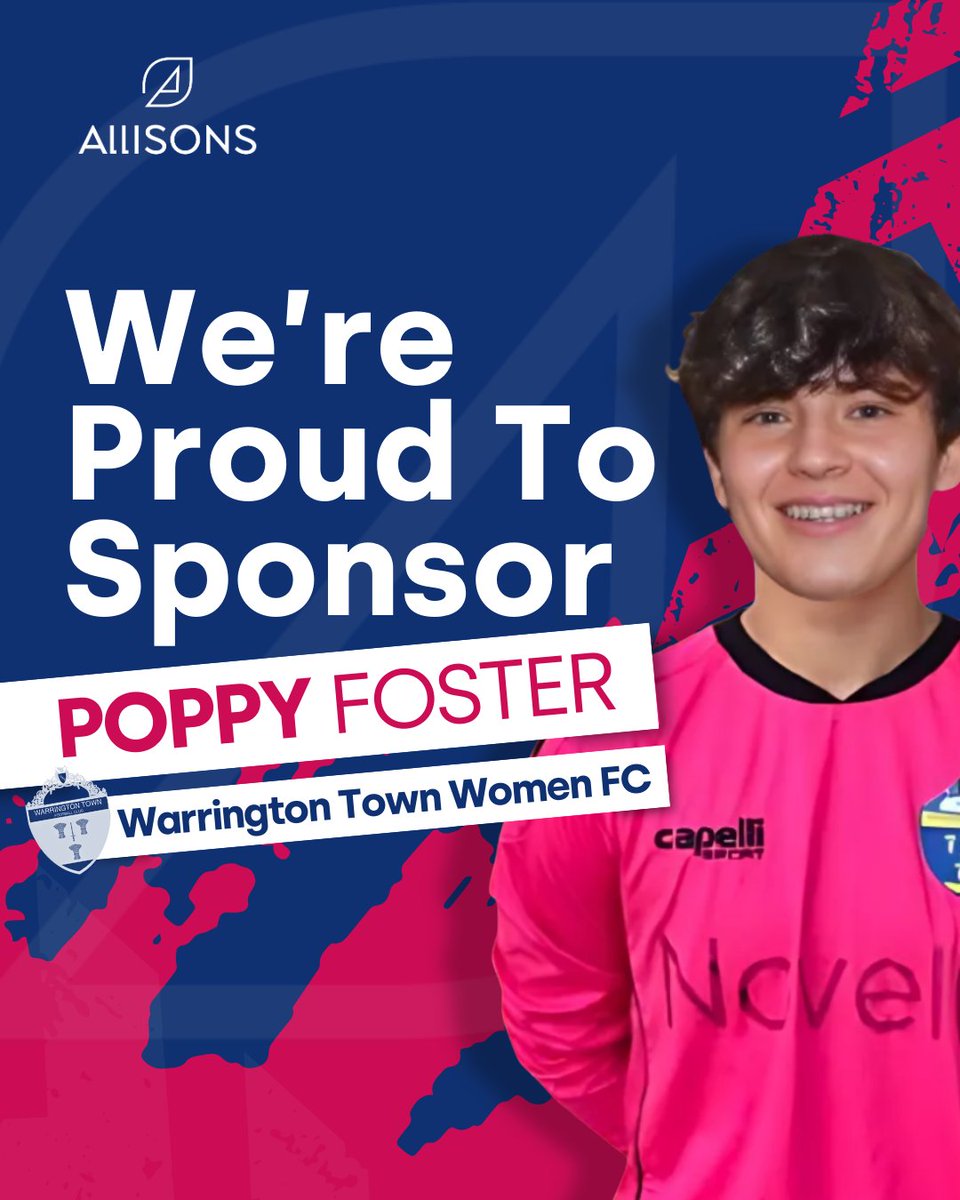 Allisons Financial Planning LTD (@allisonsltd) on Twitter photo 🤝 We at Allisons Financial are proud to be sponsoring young goalkeeper Poppy Foster, Allie’s daughter, for the 2025/26 season with <a href="/theyellowswomen/">Warrington Town Women FC</a> 🟡⚽️
It’s a privilege to support the Yellows and celebrate the next generation of talent! 💪 🤝 We at Allisons Financial are proud to be sponsoring young goalkeeper Poppy Foster, Allie’s daughter, for the 2025/26 season with <a href="/theyellowswomen/">Warrington Town Women FC</a> 🟡⚽️
It’s a privilege to support the Yellows and celebrate the next generation of talent! 💪