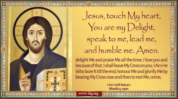 VassulaRyden's tweet photo. Love Jesus, praise Him, bear your cross for Him, delight Him with love in your heart and words of praise on your lips. Feel love for Him always. https://t.co/91QHumKBc9
#LoveJesus #PraiseHim #DelightInHim #BearYourCross #WordsOfPraise https://t.co/B8kTWlfFiQ