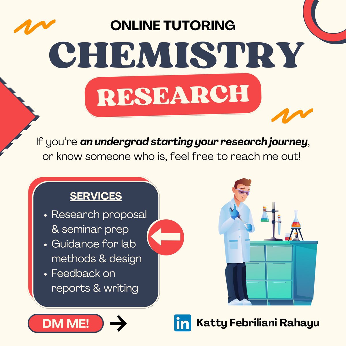 guinguinzly's tweet image. Hi, aku buka tutor kimia buat bimbingan skripsi in case kalian ada yang butuh. Soalnya aku baru lulus S2 kimia jd aga lowong. Kalau ada yg mau review PS dll jg bisa (apalagi untuk beasiswa Chulalongkorn University) DM aku aja yang berminat😉 #tutor #tutorkimia #zonauang #beasiswa