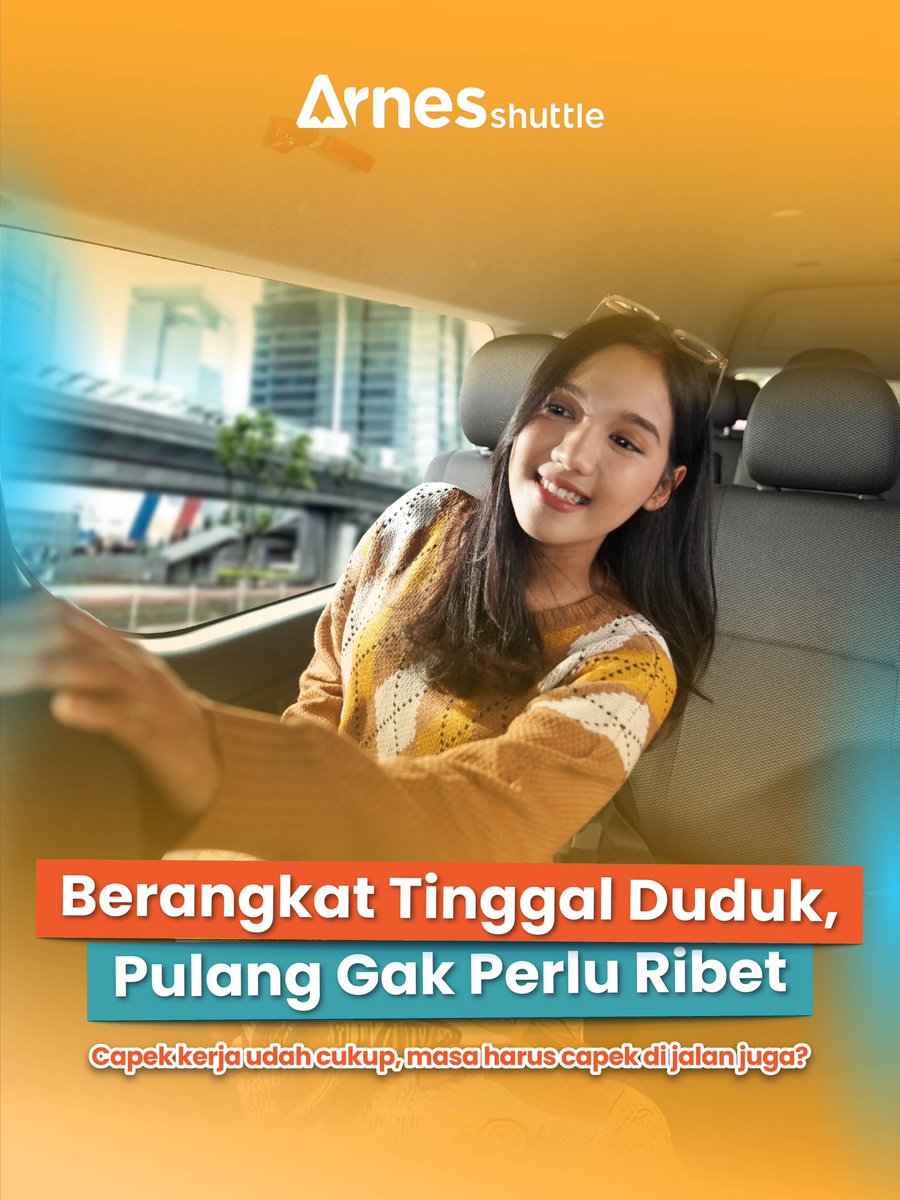 ArnesShuttle's tweet photo. Naik shuttle bikin perjalanan jadi jauh lebih mudah. Berangkat tinggal duduk manis, tanpa perlu pusing mikirin parkir, tanpa harus lelah di jalan, tanpa repot mengatur kendaraan sendiri. Semua sudah ditangani, penumpang cukup duduk nyaman dan menikmati perjalanan dengan tenang. https://t.co/1TZGsbHxT1
