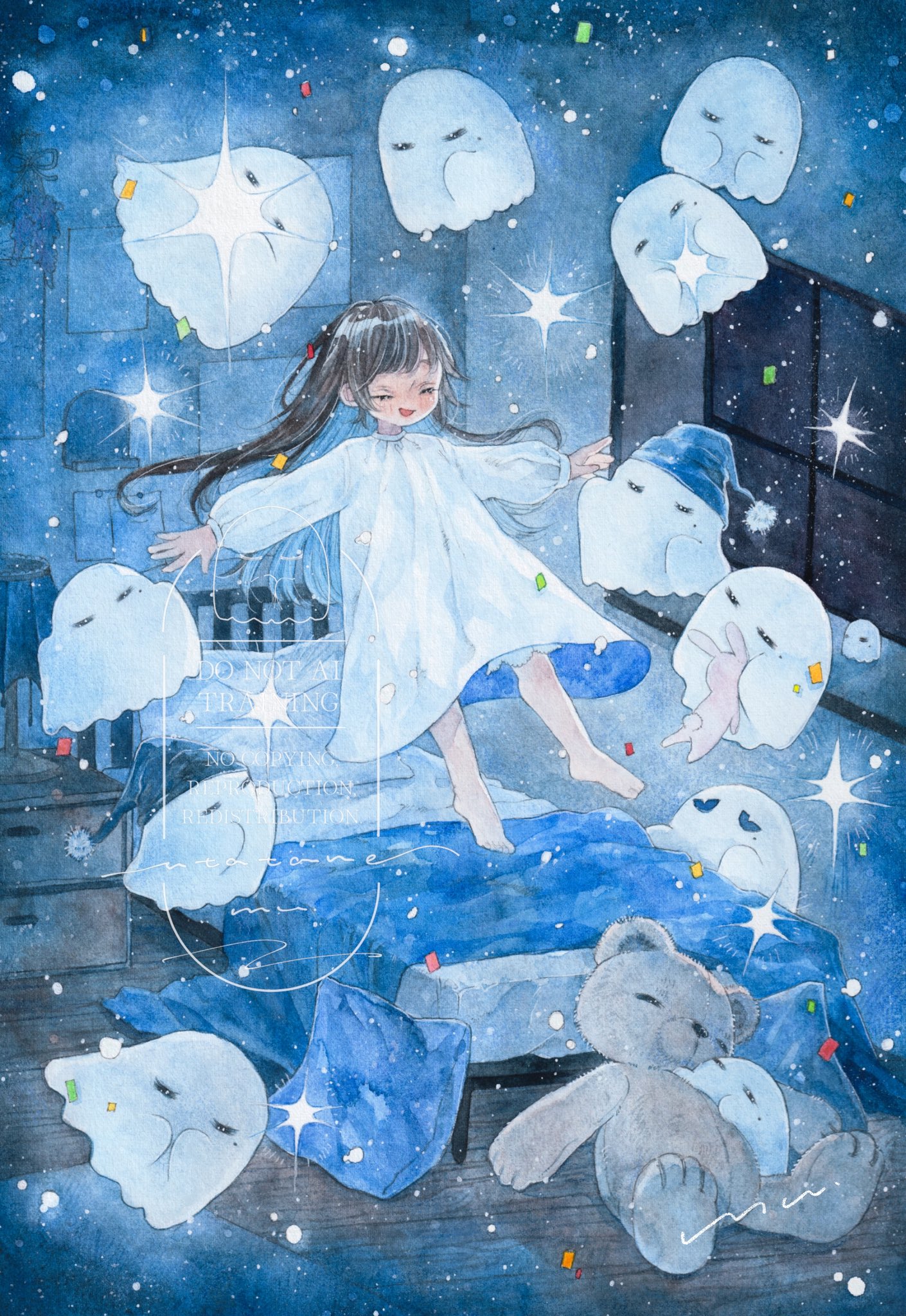 水彩画「瞳」 目の描き方アニメ水彩デジタルアートCSP by ViktoriaStudio - お