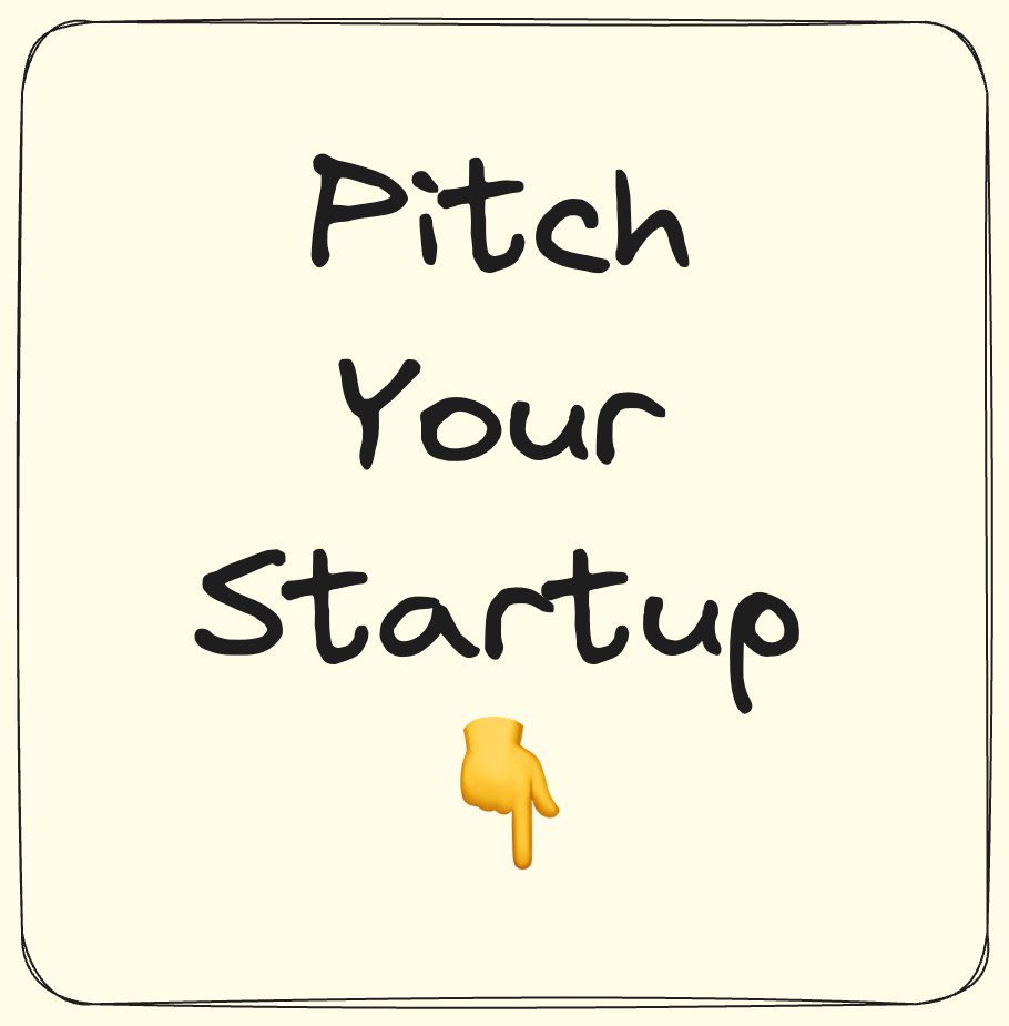 ThePeterMick's tweet image. Are you working on your startup this weekend?
Go ahead and pitch it to us below 👇