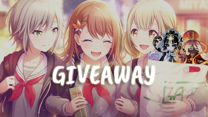 GIVEAWAY 

karena aku baru aja dapet card salah satu trio favorit dan juga skin mysticacao, aku mau GA 60k untuk 2 orang player pjsk/crk 🥹

how to join: 
♡ fans atau player pjsk/crk (any server) 
♡ RT tweet ini, lalu rep pake angka pilihan.
pastikan angkany belum dipake ya.