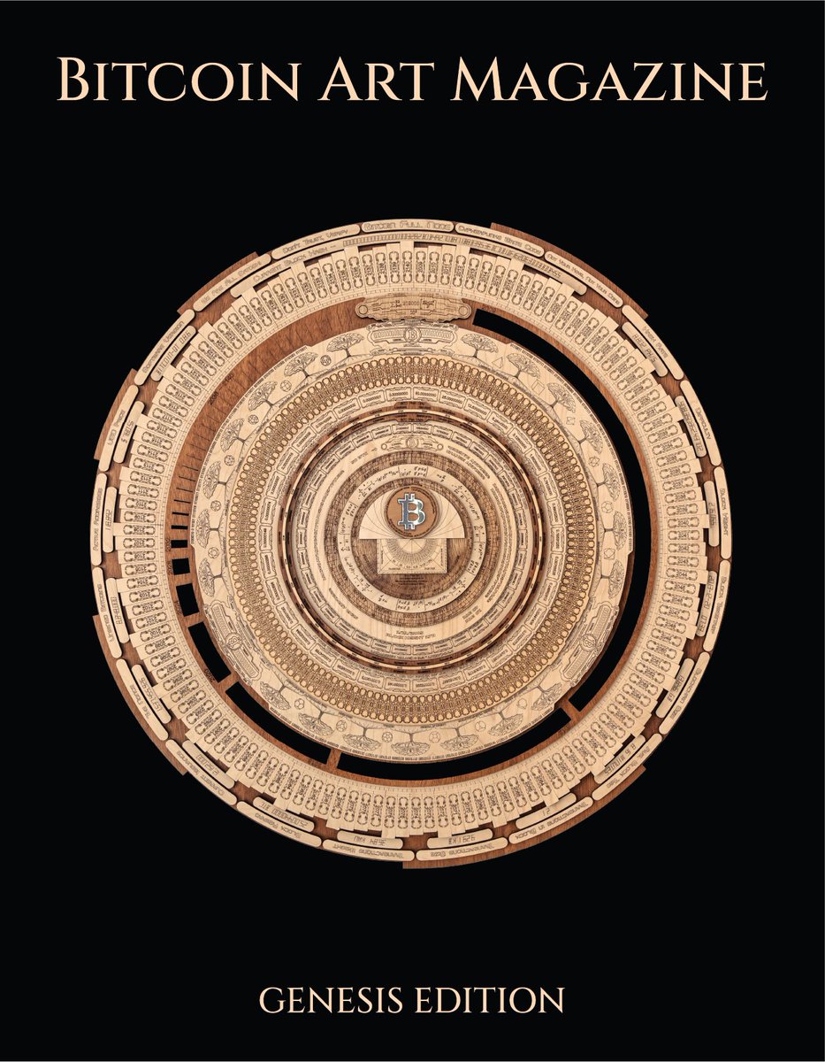 Bitcoin Art Magazine (@bitcoinartmag) on Twitter photo This is more than a magazine, it is a gallery in the palm of your hand.
Subscribe to our newsletter, follow us on n0str and join our Telegram community⚡️
Featuring <a href="/FractalEncrypt/">FractalEncrypt ∞/21M</a> <a href="/MarcusConnorNH/">Marcus Connor</a> <a href="/gareth_eckley/">Gareth - Gem Carver & Jewelry Designer</a> <a href="/SPACEBULL/">MADEX</a> <a href="/paintwithalex/">alex schaefer</a> <a href="/BVBTC/">Brekkie⚒️</a> <a href="/mearone/">MEAR ONE</a> <a href="/CypherpunkNow/">CYPHERPUNK NOW</a> This is more than a magazine, it is a gallery in the palm of your hand.
Subscribe to our newsletter, follow us on n0str and join our Telegram community⚡️
Featuring <a href="/FractalEncrypt/">FractalEncrypt ∞/21M</a> <a href="/MarcusConnorNH/">Marcus Connor</a> <a href="/gareth_eckley/">Gareth - Gem Carver & Jewelry Designer</a> <a href="/SPACEBULL/">MADEX</a> <a href="/paintwithalex/">alex schaefer</a> <a href="/BVBTC/">Brekkie⚒️</a> <a href="/mearone/">MEAR ONE</a> <a href="/CypherpunkNow/">CYPHERPUNK NOW</a>