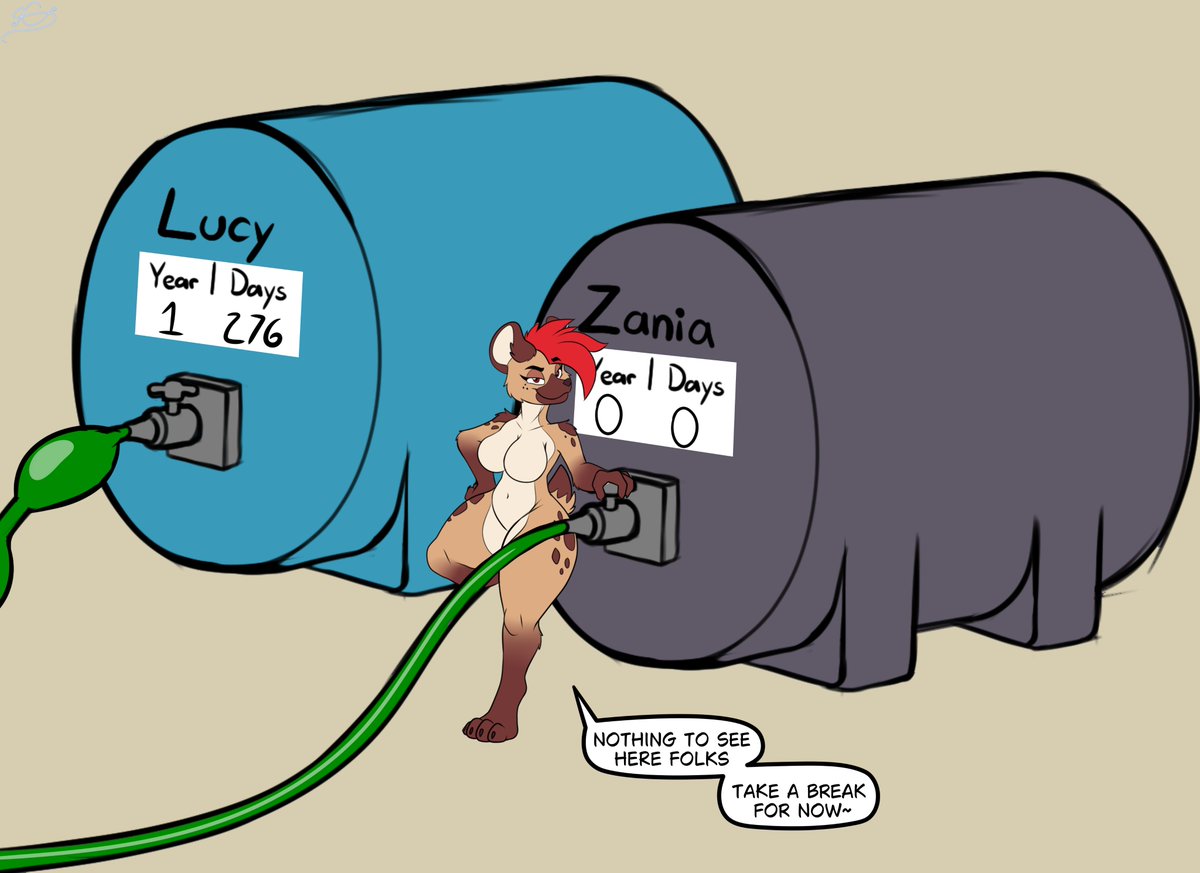 Laura seems to have some new plans for Zania right now, she connected Zania to the tanks she used for Lucy, what could possibly go wrong~?

Oc Laura from <a href="/Just_lazy_Cake/">Just-A-Cake</a> 

#AirborneAugust #AirborneAugust2025