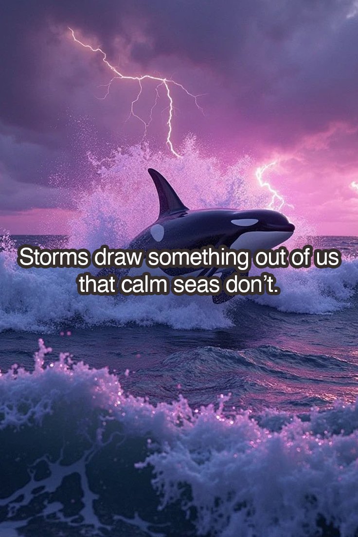 The ocean never promised calm waters.
Storms forge better sailors, not smooth seas.
Stay strong, stay $orcasm'ic.