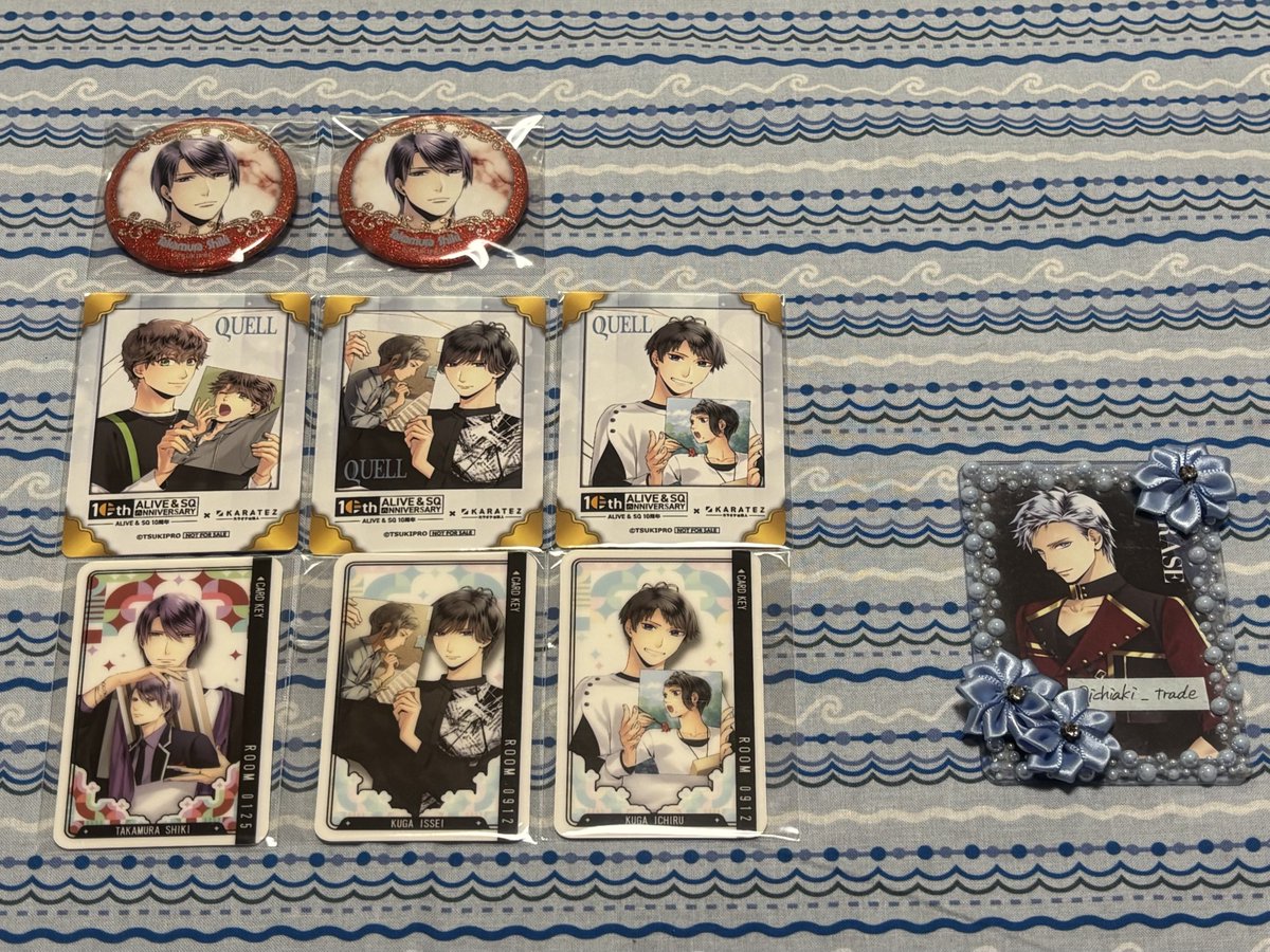 【交換】 ツキプロ カラオケの鉄人 カラ鉄 缶バッジ ミニフォト風カード ルームキー風カード SQ

[譲]
缶バ : 志季2
フォトカ : 英知 壱星 壱流
ルームキー : 志季 壱星 壱流

[求]
同種 大

郵送希望
検索からでもお気軽にお声掛けください