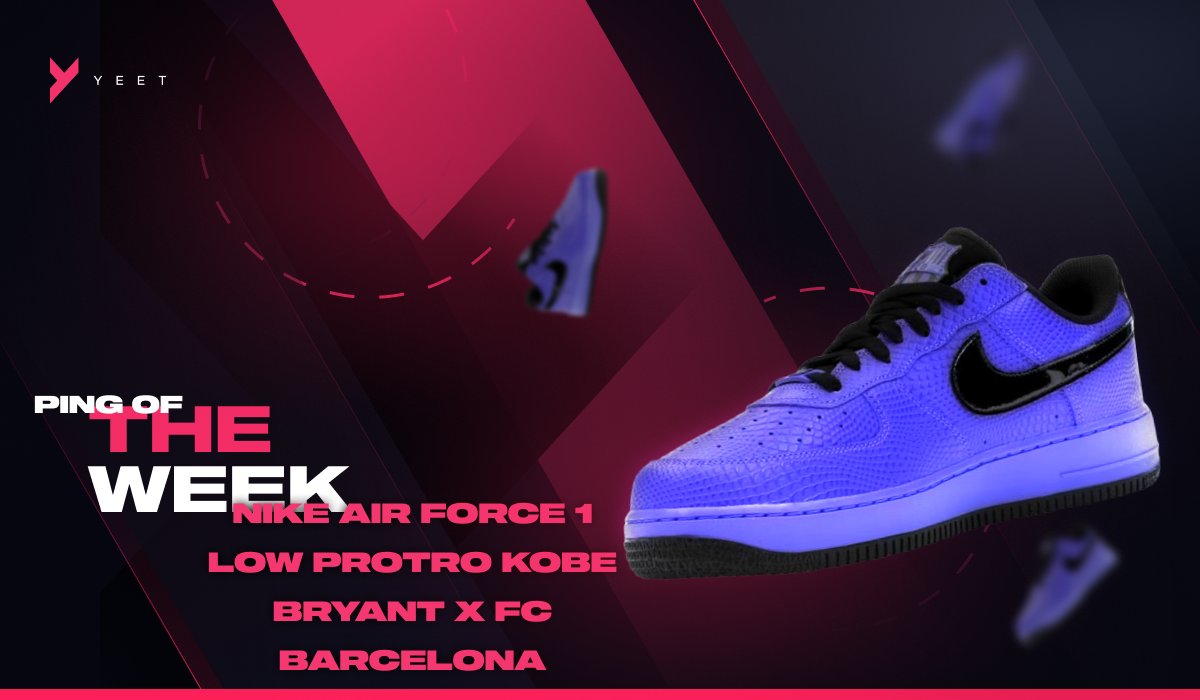 It's Ping of the Week!👑

The Nike Air Force 1 Low Protro “Persian Violet” celebrates Kobe Bryant’s Black Mamba legacy, with FC Barcelona flair.🐍  

Our monitors were able to notify it correctly, keeping customer satisfaction high!✅

Join Yeet!
Link in bio💚