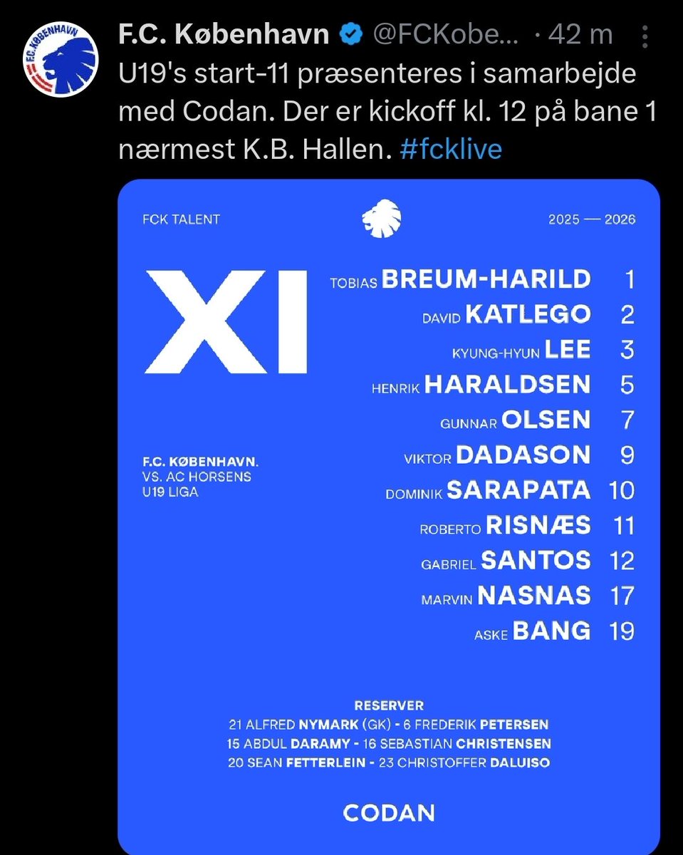 HT__videos's tweet photo. En ægte FCK dag
One club mentality 
Der skal 9 point til klubben 

#fcklive
#oneclubmentality https://t.co/FEDbvLrwBF
