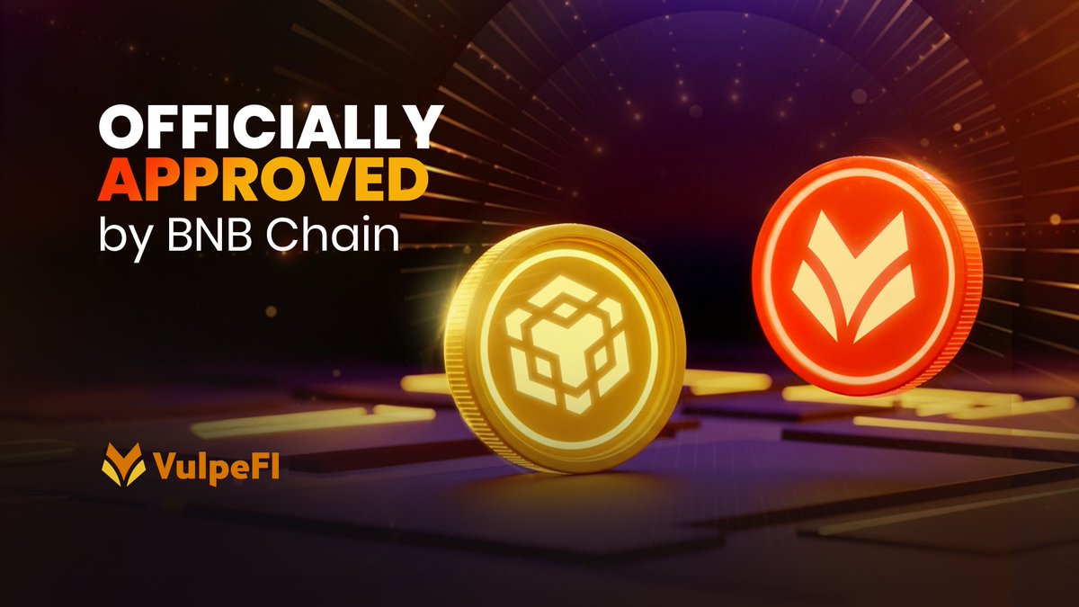 Big news! VulpeFi is now officially approved and ranked on BNB Chain.

This milestone reinforces our commitment to delivering trusted, AI-powered DeFi solutions across the ecosystem.

#vulpefi #BNBChain #Crypto #Defi