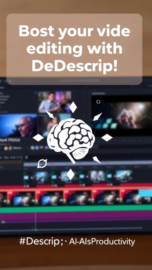 anj_global_AI's tweet image. Boost your video editing with Descript! 🛠️ Script-based editing + AI-powered transcripts make creating content faster &amp;amp; easier. Save time, edit smarter! #Descript #AITools #Productivity