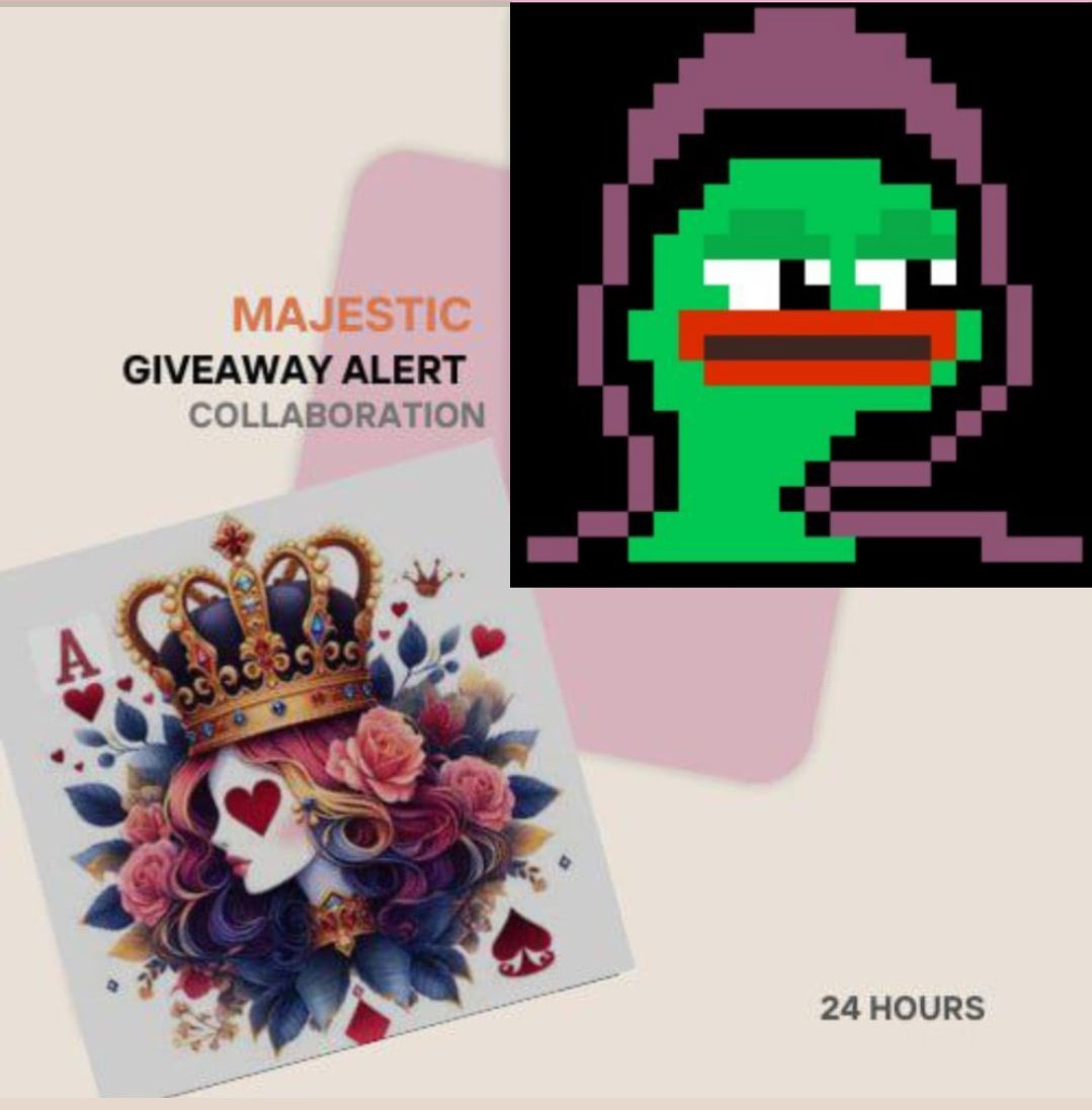 M A J E S T I C 👑 (@majesticnft00) on Twitter photo Giveaway Alert🎉
To enter:
❤️🔥Follow: <a href="/Majesticnft00/">M A J E S T I C 👑</a> <a href="/AishaAbdel51019/">𝒶ⒾSᕼα✩𓂃˚ ★ズ</a> <a href="/Ethhackers/">Ethhackers</a>
❤️🔥Like + RT ,Tag 3 Friends
x.com/Ethhackers/sta…
❤️🔥drop your #EVM wallet
❤️🔥Join our tg t.me/majesticmint Giveaway Alert🎉
To enter:
❤️🔥Follow: <a href="/Majesticnft00/">M A J E S T I C 👑</a> <a href="/AishaAbdel51019/">𝒶ⒾSᕼα✩𓂃˚ ★ズ</a> <a href="/Ethhackers/">Ethhackers</a>
❤️🔥Like + RT ,Tag 3 Friends
x.com/Ethhackers/sta…
❤️🔥drop your #EVM wallet
❤️🔥Join our tg t.me/majesticmint