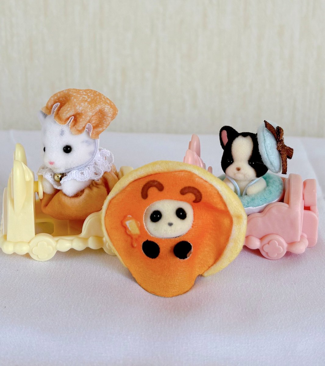 シルバニアくじ シークレットかわいすぎて横転🐼🥞💛