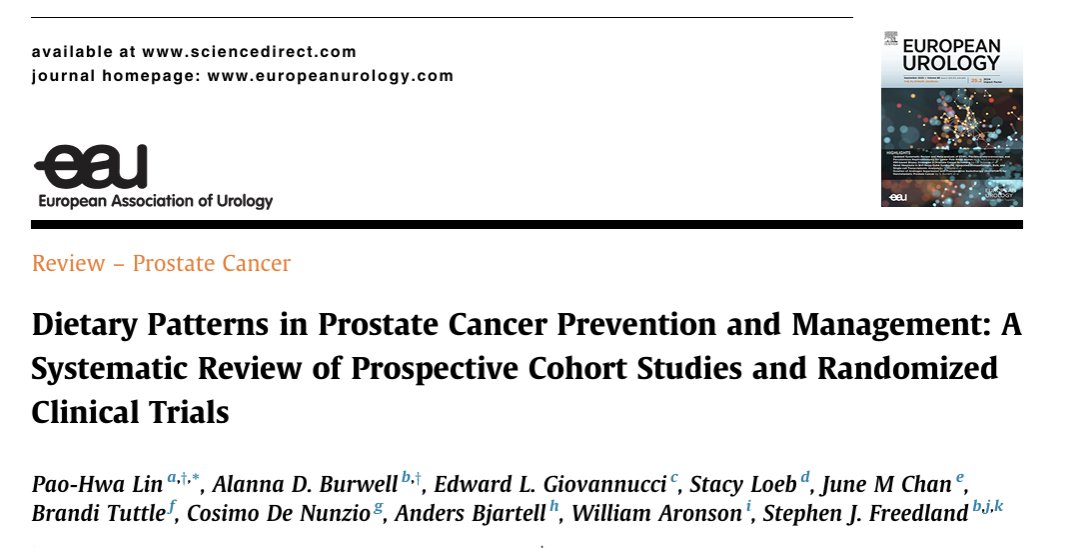 Yüksel Ürün (@dryukselurun) on Twitter photo New review in European Urology:
🌱Plant-based, Mediterranean & low-inflammatory diets are linked with lower prostate cancer progression & mortality.
🍔Western & ultra-processed diets increase risks.
#ProstateCancer #Oncology #Prevention
<a href="/EUplatinum/">European Urology</a> <a href="/PCFnews/">Prostate Cancer Foundation</a> <a href="/APCCC_Lugano/">Advanced Prostate Cancer Consensus Conference</a> New review in European Urology:
🌱Plant-based, Mediterranean & low-inflammatory diets are linked with lower prostate cancer progression & mortality.
🍔Western & ultra-processed diets increase risks.
#ProstateCancer #Oncology #Prevention
<a href="/EUplatinum/">European Urology</a> <a href="/PCFnews/">Prostate Cancer Foundation</a> <a href="/APCCC_Lugano/">Advanced Prostate Cancer Consensus Conference</a>