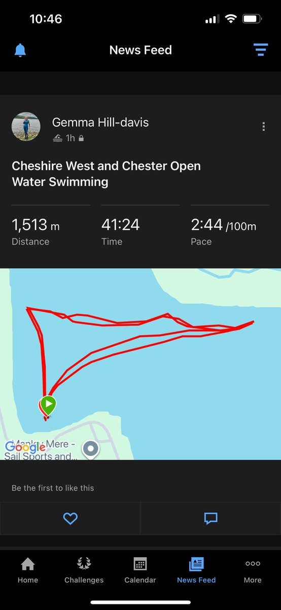 Back to the mere this morning, felt colder than Madeira in gloomy Cheshire but still warm in the water once you get going. Aiming for 3k swim in under 1.5hr before September ….. let’s see …. Did I ever mention that swimming is so HARD??? !!!!! 😂🙄😩🤯😜