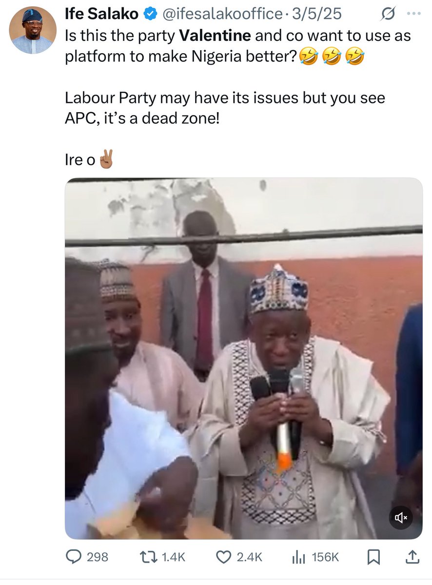 Ife Salako (@ifesalakooffice) on Twitter photo Ogbeni Dipo <a href="/OgbeniDipo/">Dr Dípò Awójídé</a> went on to lie to his narrow minded bigots that I don’t address anything concerning Okonkwo, Cubana and Valentine Osigbo.
I understand your need to fan divisive tribal rhetorics to remain relevant to your slave masters but depriving yourself of every Ogbeni Dipo <a href="/OgbeniDipo/">Dr Dípò Awójídé</a> went on to lie to his narrow minded bigots that I don’t address anything concerning Okonkwo, Cubana and Valentine Osigbo.
I understand your need to fan divisive tribal rhetorics to remain relevant to your slave masters but depriving yourself of every