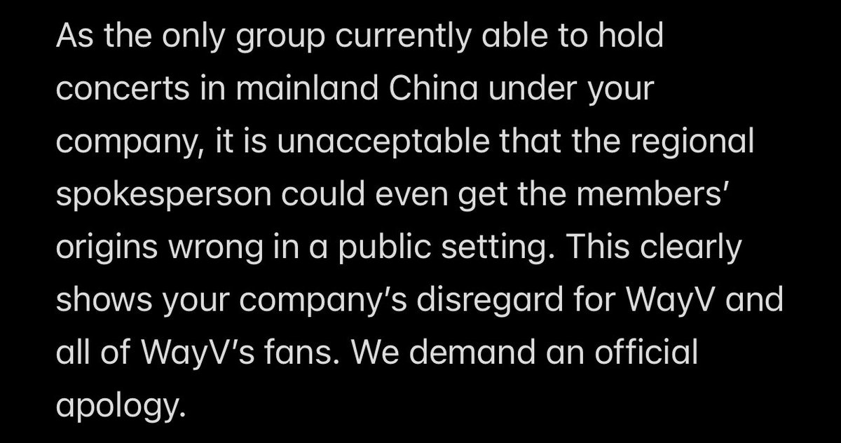WayV_China_STA's tweet image. 【WayZenNi plz share this post】
Regarding the incorrect statement made by your company’s China Region CEO at the CHINESE MUSIC IMPACT SUMMIT 2025 about WayV, we hereby express our strong protest. 
@WayV_official @SMTOWNGLOBAL 
#WayV #威神V #웨이션브이