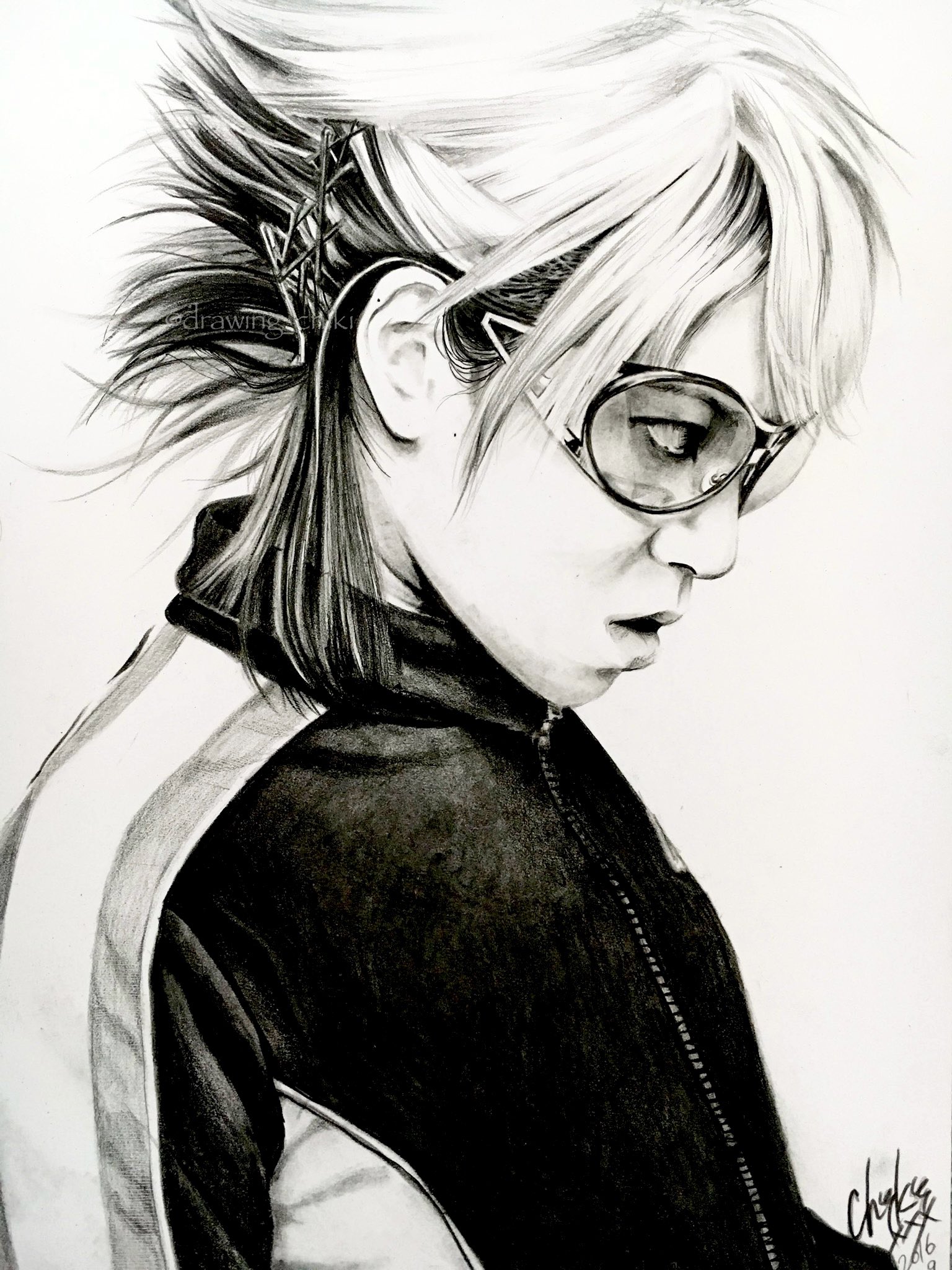 鉛筆画 人物画 未完成の美 が一番ドキドキする、、💓 #人物画 #美人画 #色鉛筆