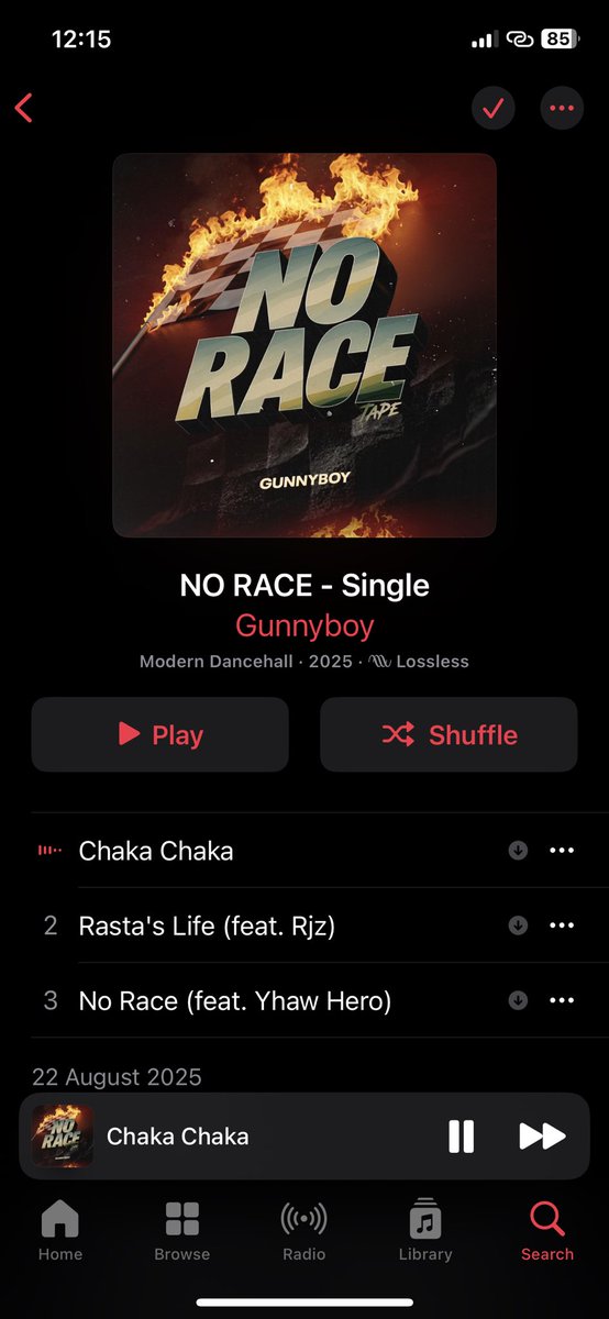 No Race Tape finally out go stream it ❤️. 

cruxmusic.lnk.to/NoRace

audiomack.com/gunnyboy/album…