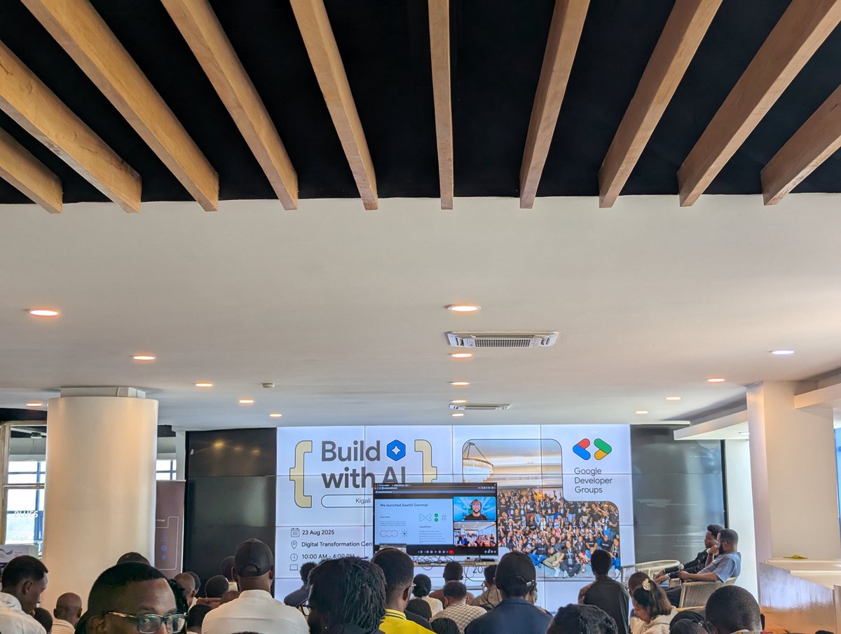 glosings0n's tweet image. Following @DeepIndaba 2025 in Kigali, I am excited to be part of #BuildwithAI Kigali. 

It&apos;s always a joy to be part of this community and learn, grow, and connect with brilliant new people.

#gdgkigali #DLI2025 #CommunityFirst #Community
@googledevs @_jkimani @GDG_Kigali 

💙